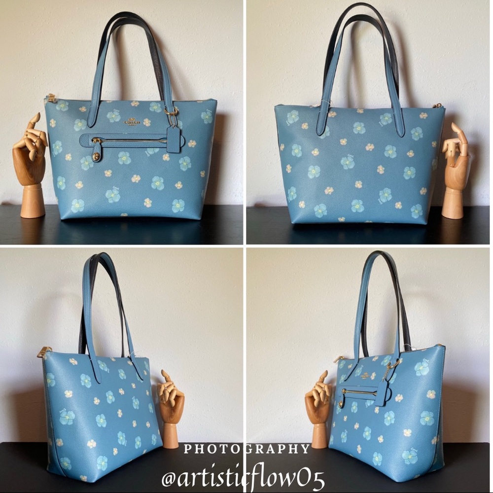 NEW! Coach Taylor Pansy Tote & Selena Gomez Charm! - Picture 11 of 16